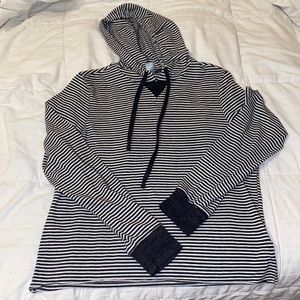 Size small b&w striped hoodie from alternative